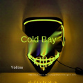 Amazonsexplosion kaltes Licht Halloween Maske LED Leuchtende Maske Schwarz V-förmige Blut Horrormaske